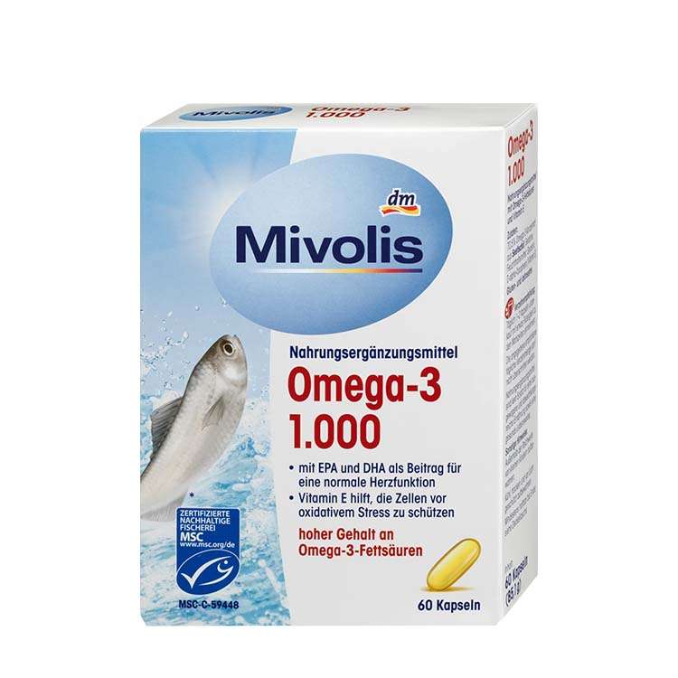 کپسول امگا ۳ برند میوولیس ۶۰ عددیMIVOLIS